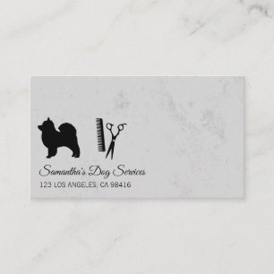 Carte De Visite Chien Groomer Stylist Shears