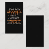Carte De Visite Chien Grooming Animal Tattooé Chien Groomer (Devant / Derrière)