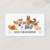 Carte De Visite Chien Grooming Animateur de animaux de compagnie H (Devant)