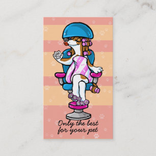 Carte De Visite Chien Grooming Business Salon Groomer Marketing_pn