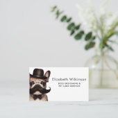 Carte De Visite Chien Grooming Funny Chiot Pet Français Chien-taur (Debout devant)