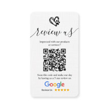 Chien Grooming Google Demande d'avis Logo & QR Cod