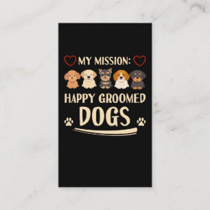 Carte De Visite Chien Grooming Looming Animaux Chien Groomer