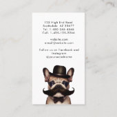 Carte De Visite Chien Grooming mignon Chien Français (Dos)