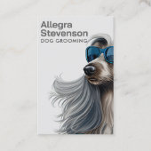 Carte De Visite Chien Grooming Moderne Typographie Simple (Devant)