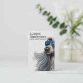Carte De Visite Chien Grooming Moderne Typographie Simple (Debout devant)