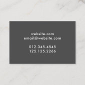 Carte De Visite Chien Grooming Moderne Typographie Simple (Dos)