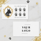 Carte De Visite Chien Grooming Services pour animaux domestiques N