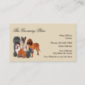 Carte De Visite Chien Grooming Services professionnels (Devant)