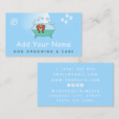 Carte De Visite Chien Grooming Soins Coupe de cheveux Funky Animau (Devant / Derrière)