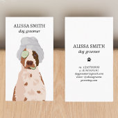 Carte De Visite Chien Grooming Spa drôle Aesthétique