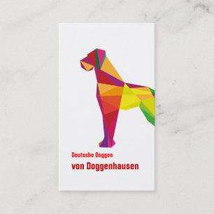 Carte De Visite Chien gros abstrait
