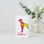 Carte De Visite Chien gros abstrait (Debout devant)