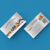 Carte De Visite Chien Grossissant QR Code Social Media Animaux de 