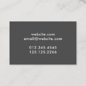 Carte De Visite Chien Grotte moderne simple typographie Hound (Dos)