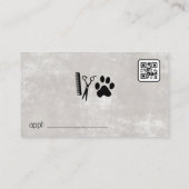 Carte De Visite Chien Husky assis | Protection des animaux (Dos)