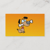 Carte De Visite Chien jaune-orange de bande dessinée (Dos)