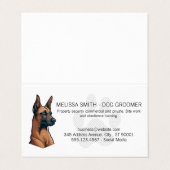 Carte De Visite Chien K9 | Patte (Extérieur déplié)