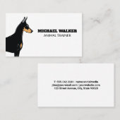 Carte De Visite Chien K9 | Services animaux et formateur (Devant / Derrière)