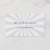 Carte De Visite Chien-loup irlandais avec Starburst blanc (Dos)