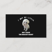 Carte De Visite Chien Maltais Petit Chien Maltais Design Drôle Cit (Dos)