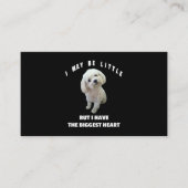 Carte De Visite Chien Maltais Petit Chien Maltais Design Drôle Cit (Devant)