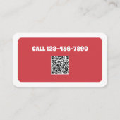 Carte De Visite Chien marchant Chien Sitter personnalisé QR (Dos)