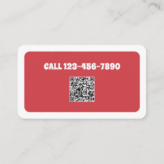 Carte De Visite Chien marchant Chien Sitter personnalisé QR (Dos)