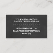 CARTE DE VISITE CHIEN MARCHE (Dos)