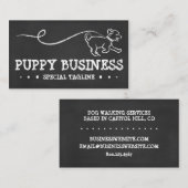 CARTE DE VISITE CHIEN MARCHE (Devant / Derrière)