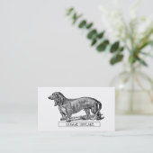 Carte De Visite Chien Marcher Chien Garderie (Debout devant)