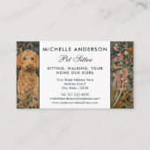 Carte De Visite Chien marcheur pour animaux de compagnie Goldendoo (Devant)