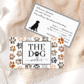 Carte De Visite Chien marcheur service de soins pour animaux de co