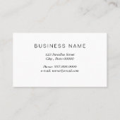 Carte De Visite Chien mignon (Dos)