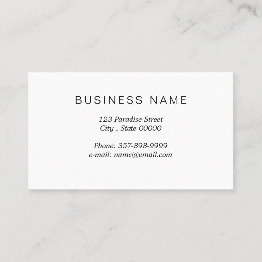 Carte De Visite Chien mignon (Dos)