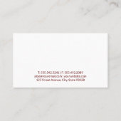 Carte De Visite Chien mignon et chats | Refuge animal | Formateur (Dos)