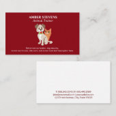 Carte De Visite Chien mignon et chats | Refuge animal | Formateur (Devant / Derrière)