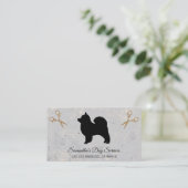 Carte De Visite Chien mignon Grooming Élégant Cheveux (Debout devant)