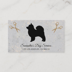 Carte De Visite Chien mignon Grooming Élégant Cheveux