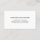 Carte De Visite Chien mignon tacheté | Outils de mise en forme (Dos)