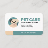 Carte De Visite Chien moderne de soins pour animaux de compagnie m (Devant)