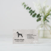 Carte De Visite Chien noir | Animal (Debout devant)