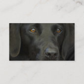 Carte De Visite Chien noir de Labrador (Dos)