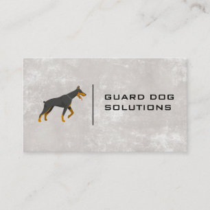 Carte De Visite Chien noir   Services animaux