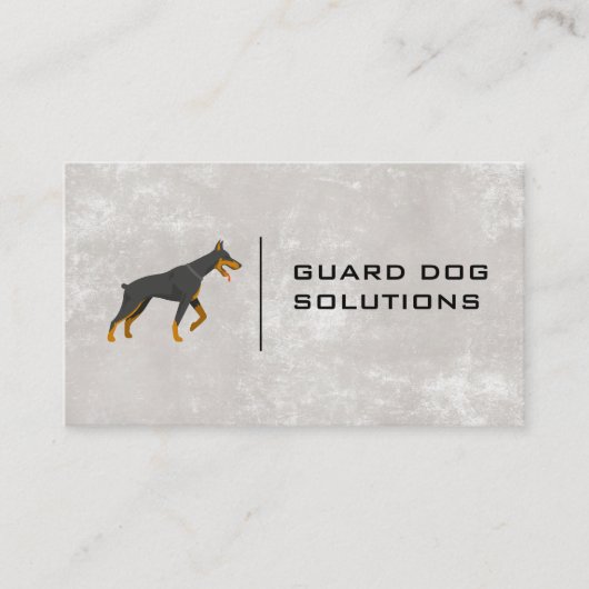 Carte De Visite Chien noir | Services animaux (Devant)
