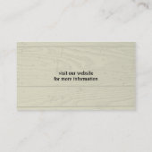 Carte De Visite Chien noir Whippet Silhouette Faux Style bois (Dos)