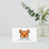 Carte De Visite Chien orange, Vétérinaire, Service vétérinaire (Debout devant)