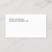 Carte De Visite Chien Paw animal simple (Dos)