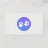 Carte De Visite Chien Paws | Services animaux (Devant)