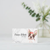 Carte De Visite Chien Petsitter Petwalker (Debout devant)